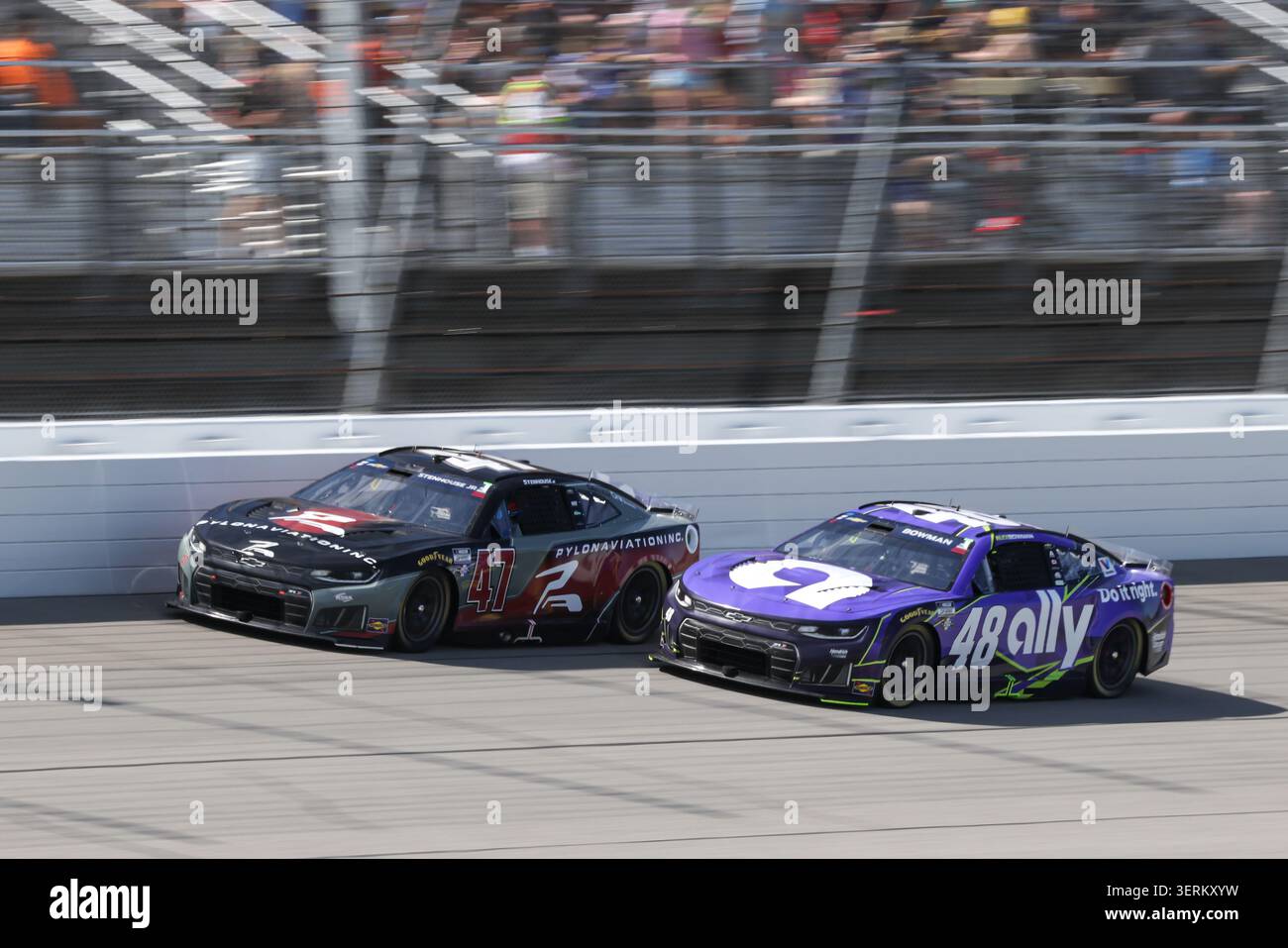 BROOKLYN, MI - JUNE 07: Ricky Stenhouse Jr. (#47 HYAK Motorsports Pylon ...