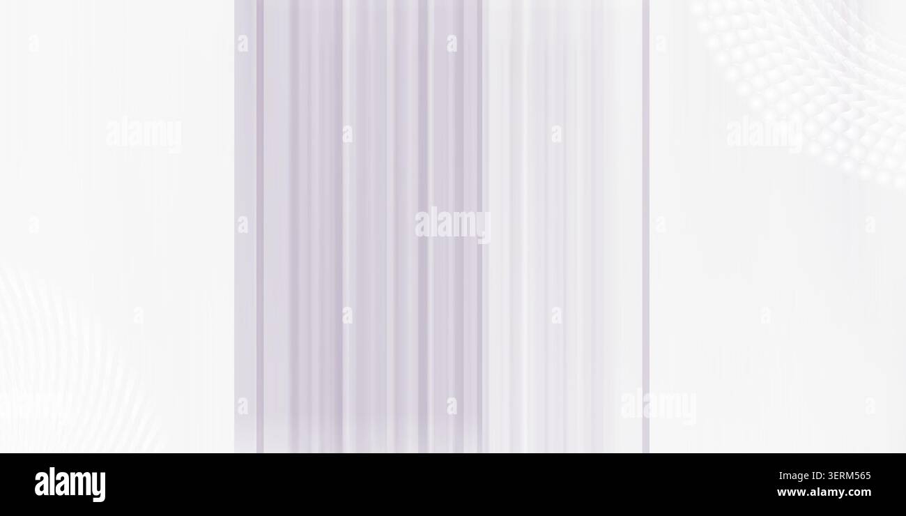 An abstract background featuring soft purple vertical stripes and subtle geometric patterns in the corners. Stock Photo