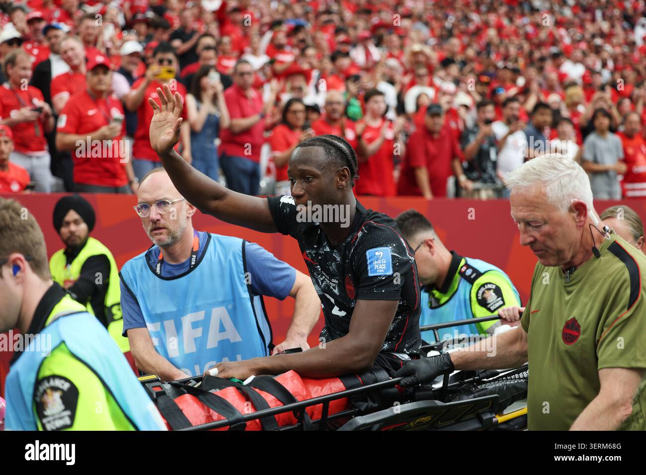 Canada s Ismael Kone Waves To The Crowd As He Is Stretchered Off The canada-s-ismael-kone-waves-to-the-crowd-as-he-is-stretchered-off-the