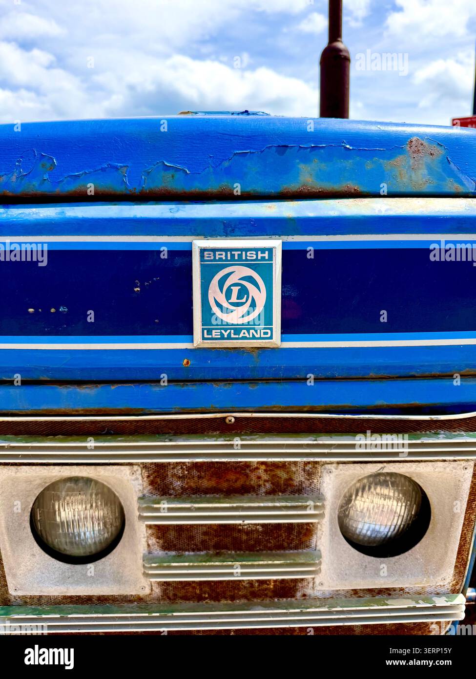 An old British Leyland Tractor in the U.K. Stock Photo