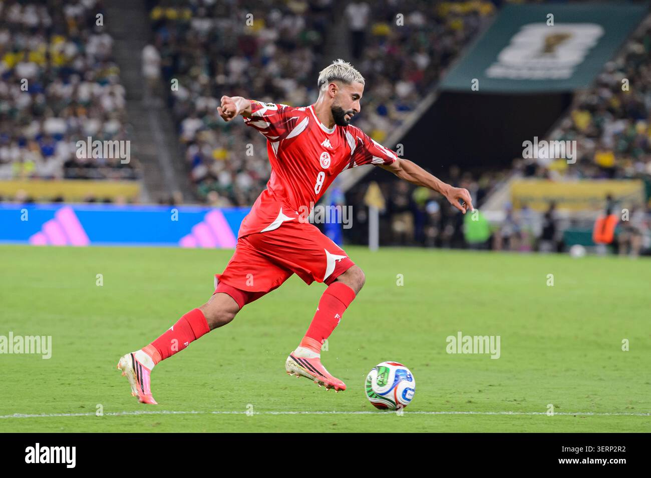 Monterrey Mexico June 14 Elias Saad Of Tunisia Drives The Ball monterrey-mexico-june-14-elias-saad-of-tunisia-drives-the-ball