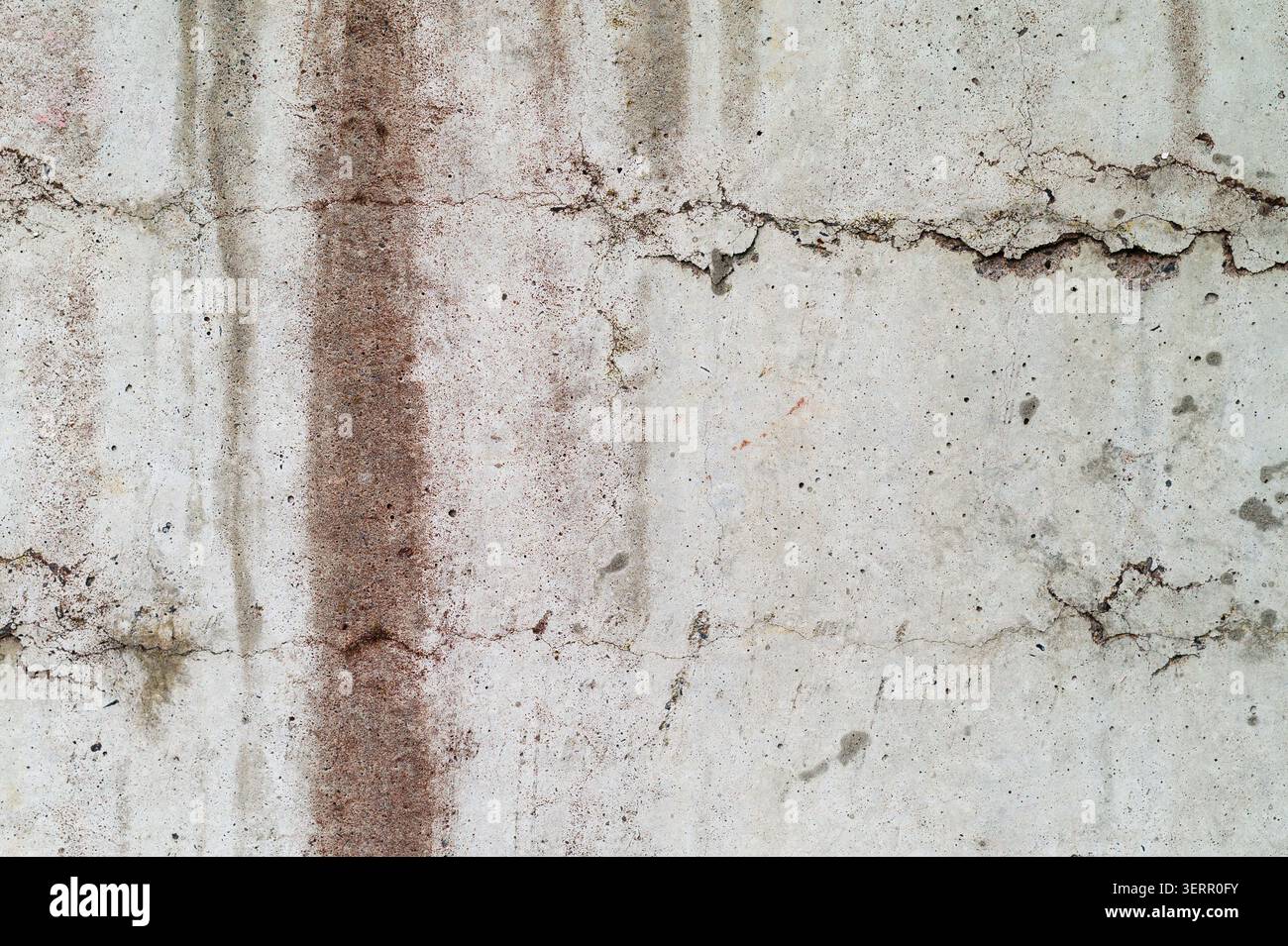Concrete Wall Background with Stained and Worn Appearance Stock Photo
