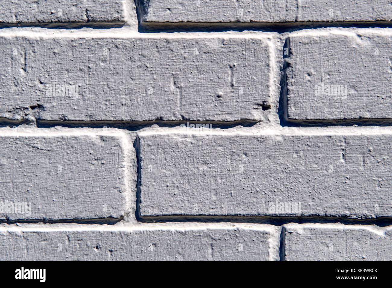 Whitewashed bricks abstract background Stock Photo