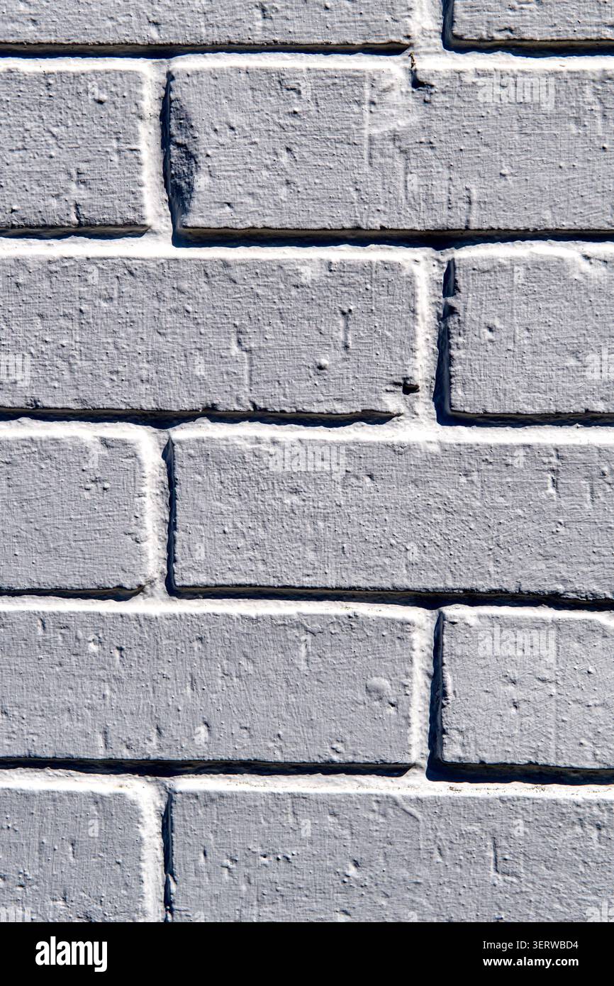 Whitewashed bricks abstract background Stock Photo