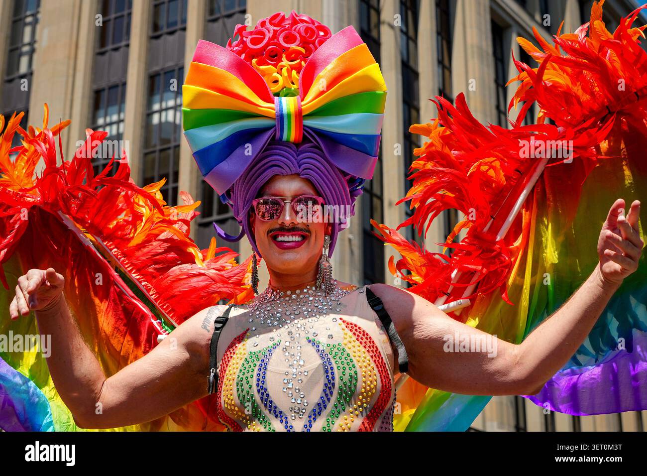 A Person Dances During The Zurich Pride Parade In Zurich Switzerland a-person-dances-during-the-zurich-pride-parade-in-zurich-switzerland