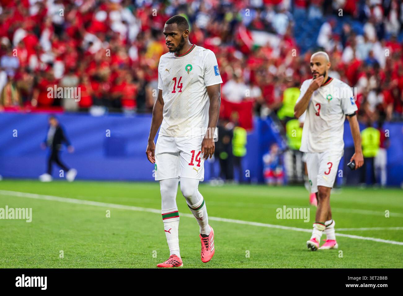 Issa DIOP of Morocco after the FIFA World Cup 2026, Group C match ...