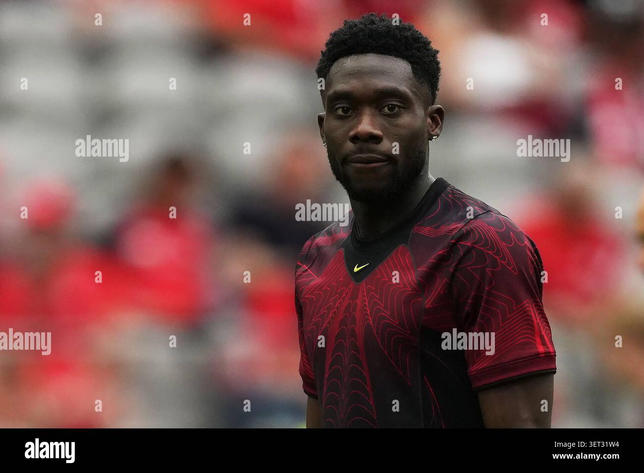 Canada s Alphonso Davies 19 Warms Up Prior To The First Half Of A canada-s-alphonso-davies-19-warms-up-prior-to-the-first-half-of-a