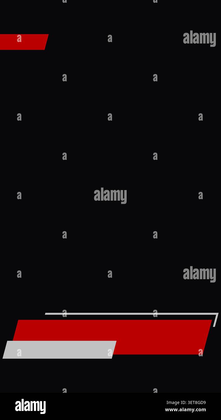 Vertical minimal lower third template vector layout Stock Vector