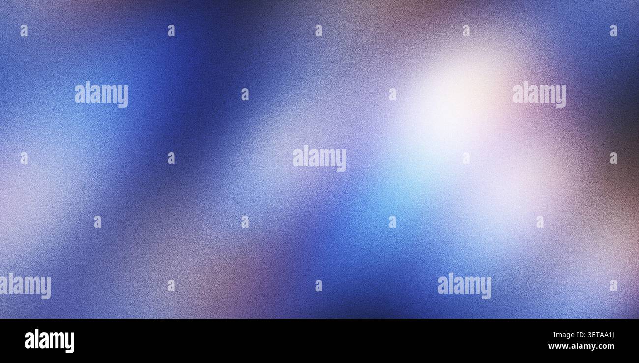 Abstract background with gradient and soft, blurred light showing a grainy texture Stock Photo