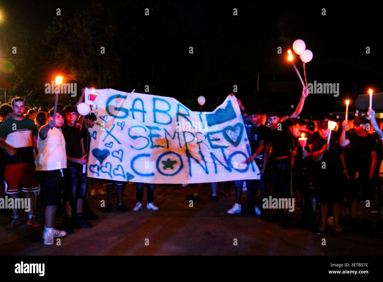 IPA85932346 - Viareggio: Torchlight Procession in Memory of Gabriele ...