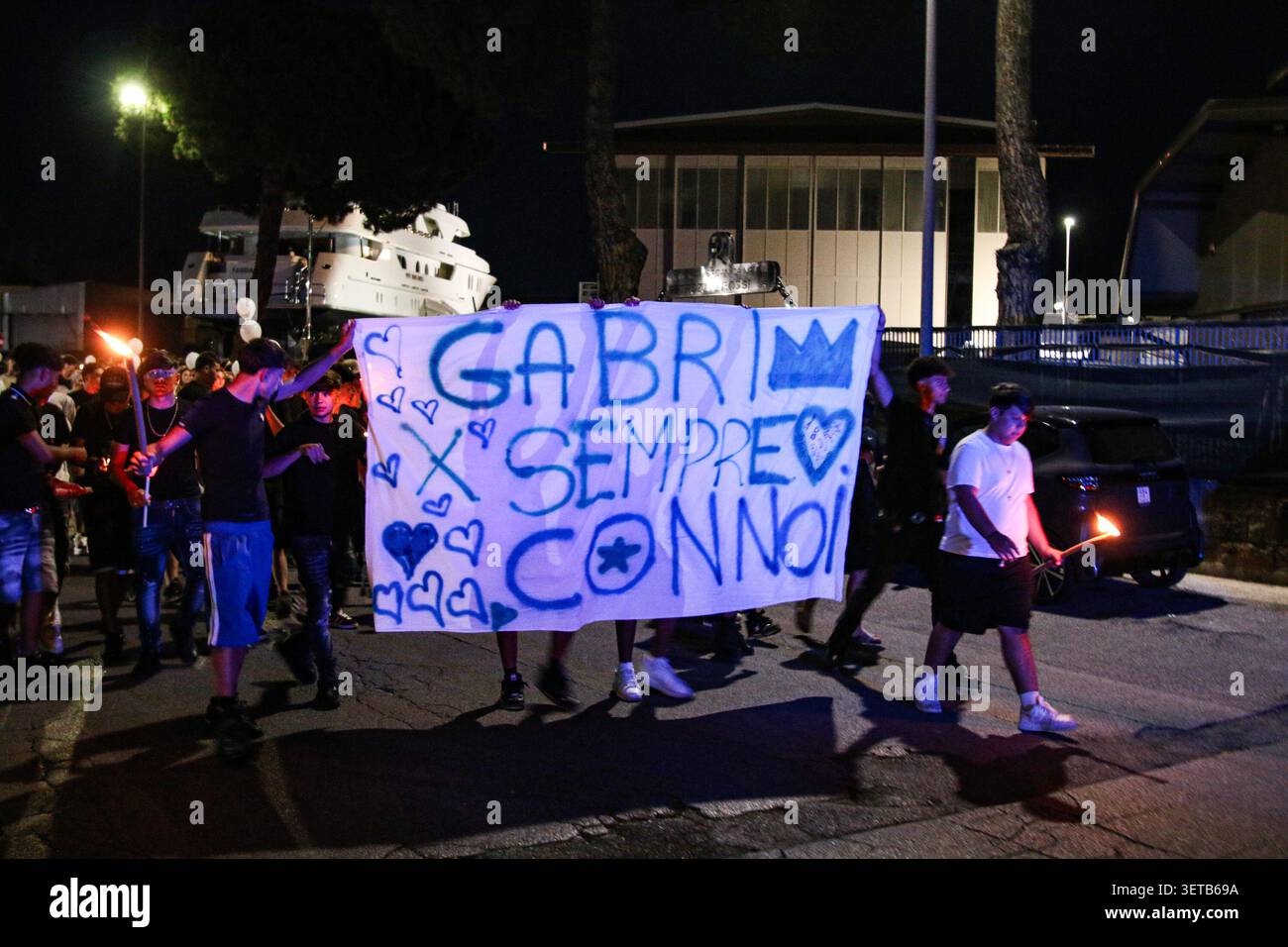 IPA85932342 - Viareggio: Torchlight Procession in Memory of Gabriele ...