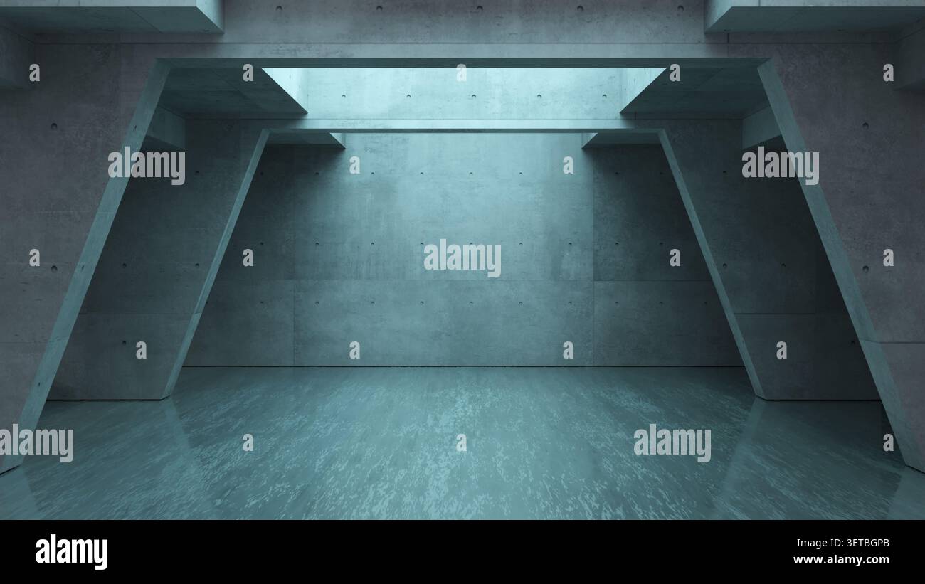 Background wallpaper concrete maze concept Stock Photo