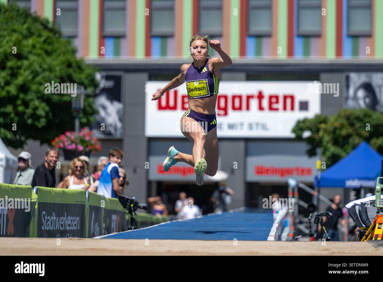 ESSEN, GERMANY - JUNE 21: Derkach Dariya (Italy, ITA - Triple Jump ...