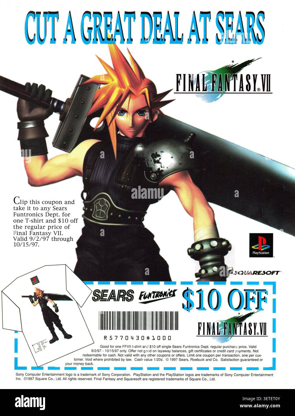 1997 Final Fantasy VII ad Stock Photo - Alamy