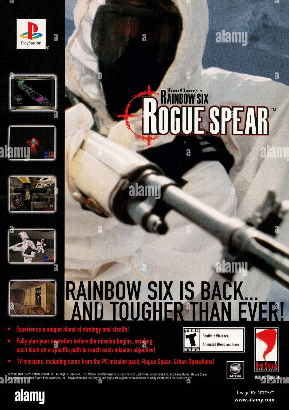 Tom Clancy's Rainbow Six Rogue Spear - Sony Playstation 1 PS1 PSX