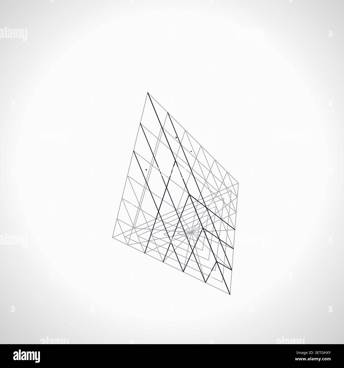 Wire Pyramid vector background with minimal abstract composition for microstock and commercial design projects. Stock Vector