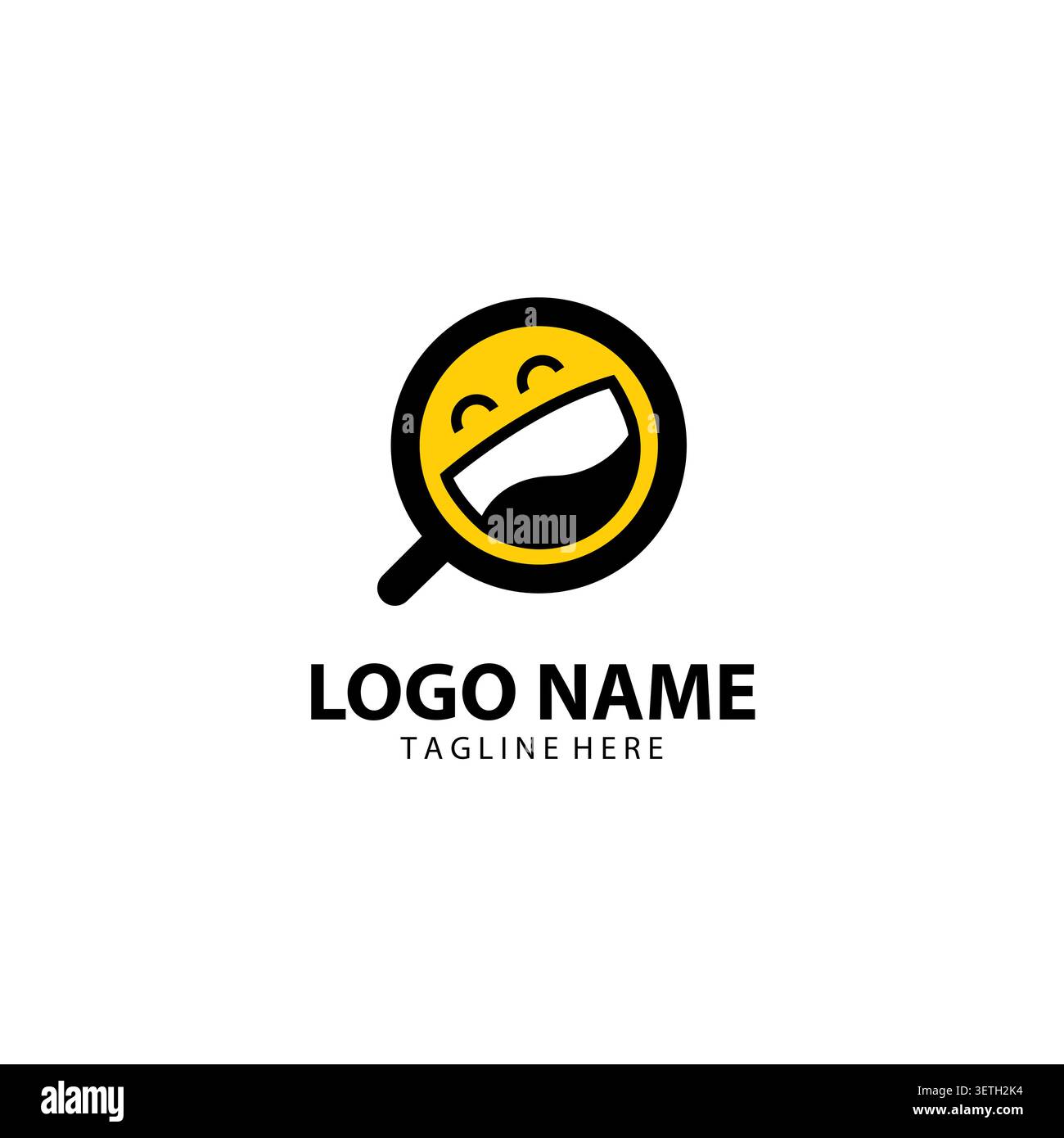 smile search logo Design vector Stock Vector