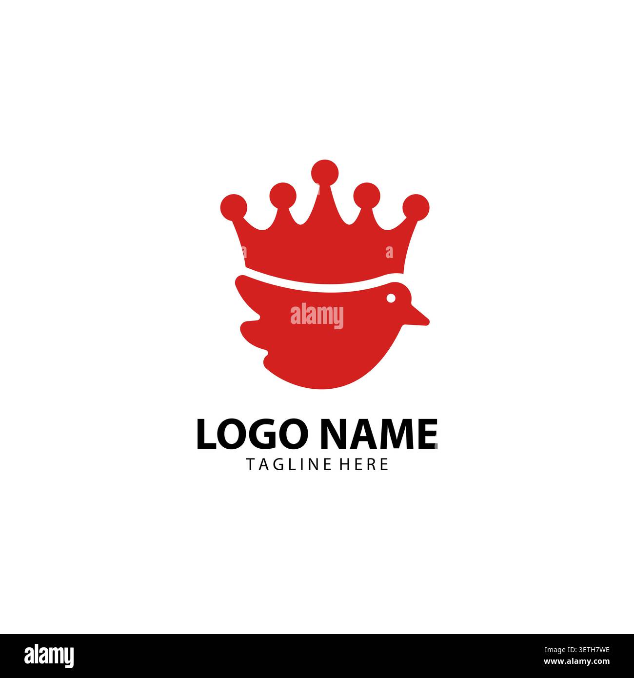 wing king logo design vector Stock Vector