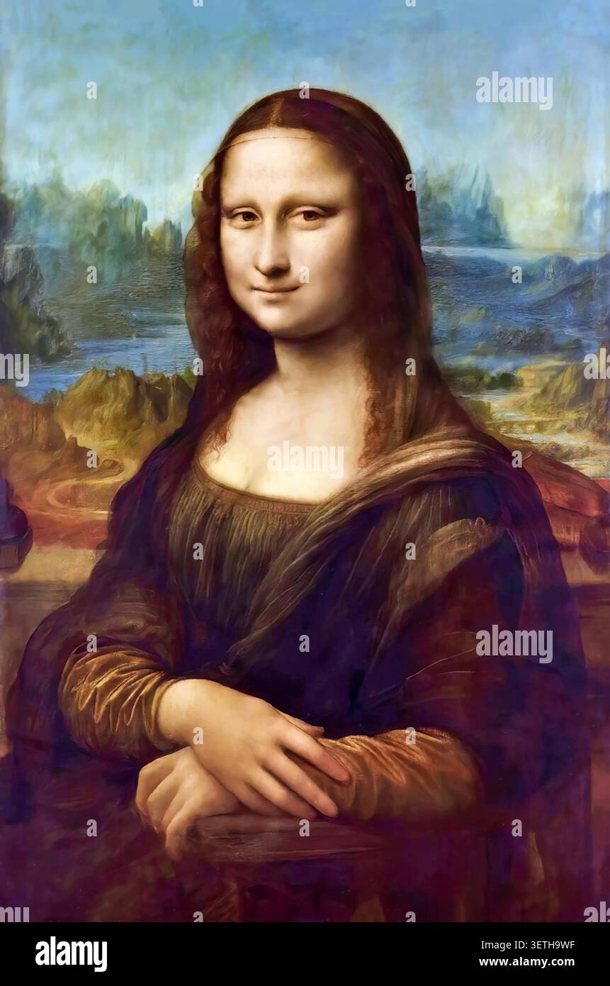 Mona lisa vintage hi-res stock photography and images - Alamy