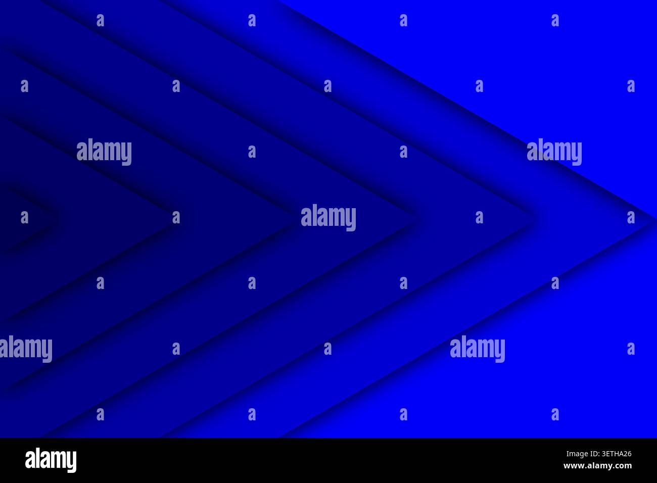 Modern abstract blue paper cut background with dynamic angular shapes, multiple layers, and a smooth gradient creating depth and dimension. Stock Vector