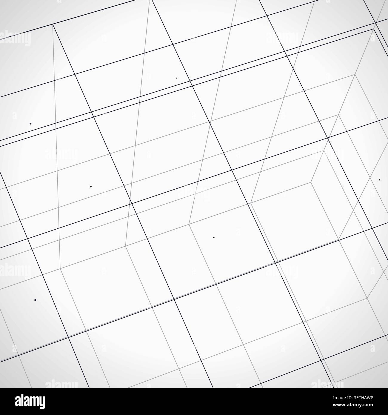 Abstract wire cube pattern with marketable vector styling for backgrounds, posters, and design templates. Stock Vector