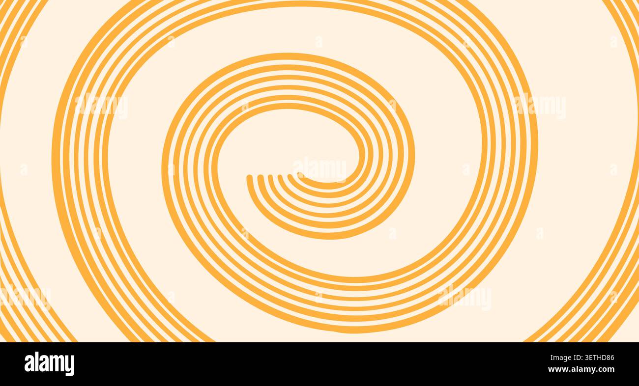 Abstract pasta pattern with wavy noodle lines. Stock Vector