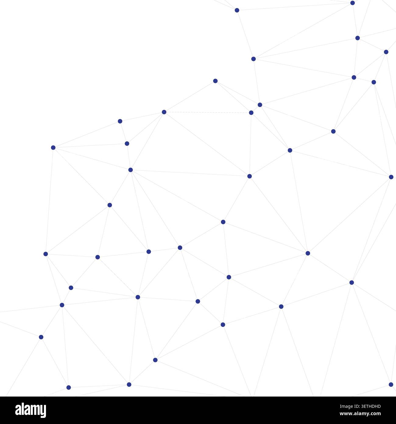 Soft gray and blue tones highlighting network nodes and line segments. Professional backdrop for startup pitch decks and technical reports. Creative d Stock Vector