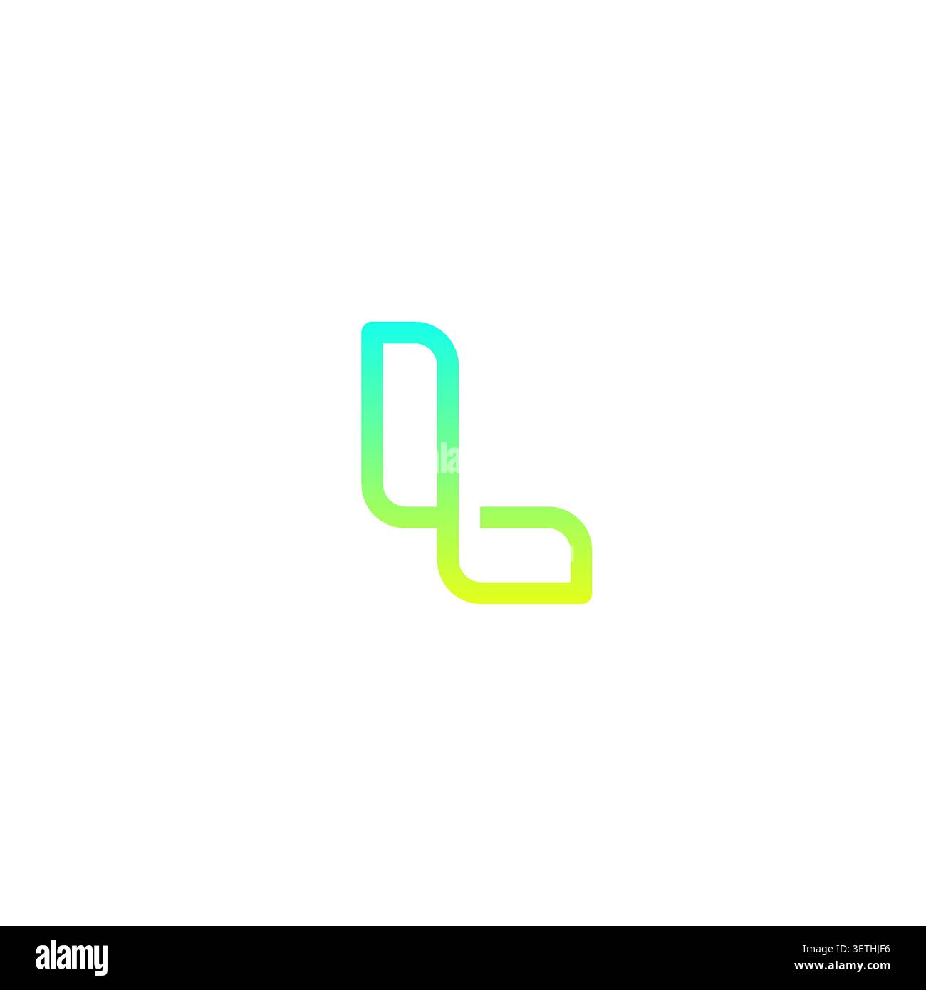 Letter L Line Logo Design Vector Stock Vector