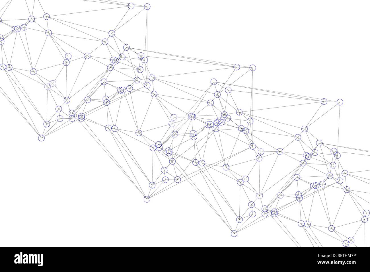 Complex molecular structure interconnected nodes hi-res stock ...