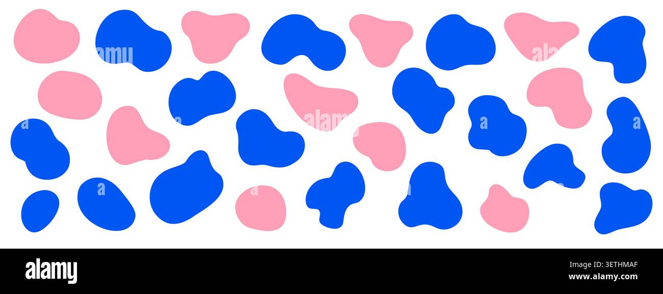 Vector abstract organic blobs. Stock Vector