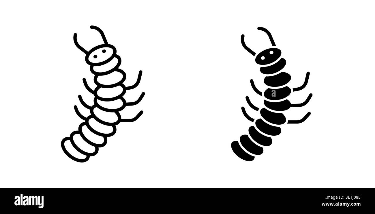 Grub icon set. Vector EPS 10. Stock Vector