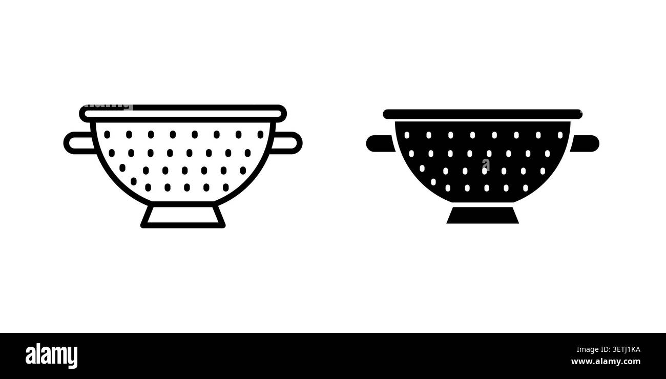 Strainer icon set. Vector EPS 10. Stock Vector