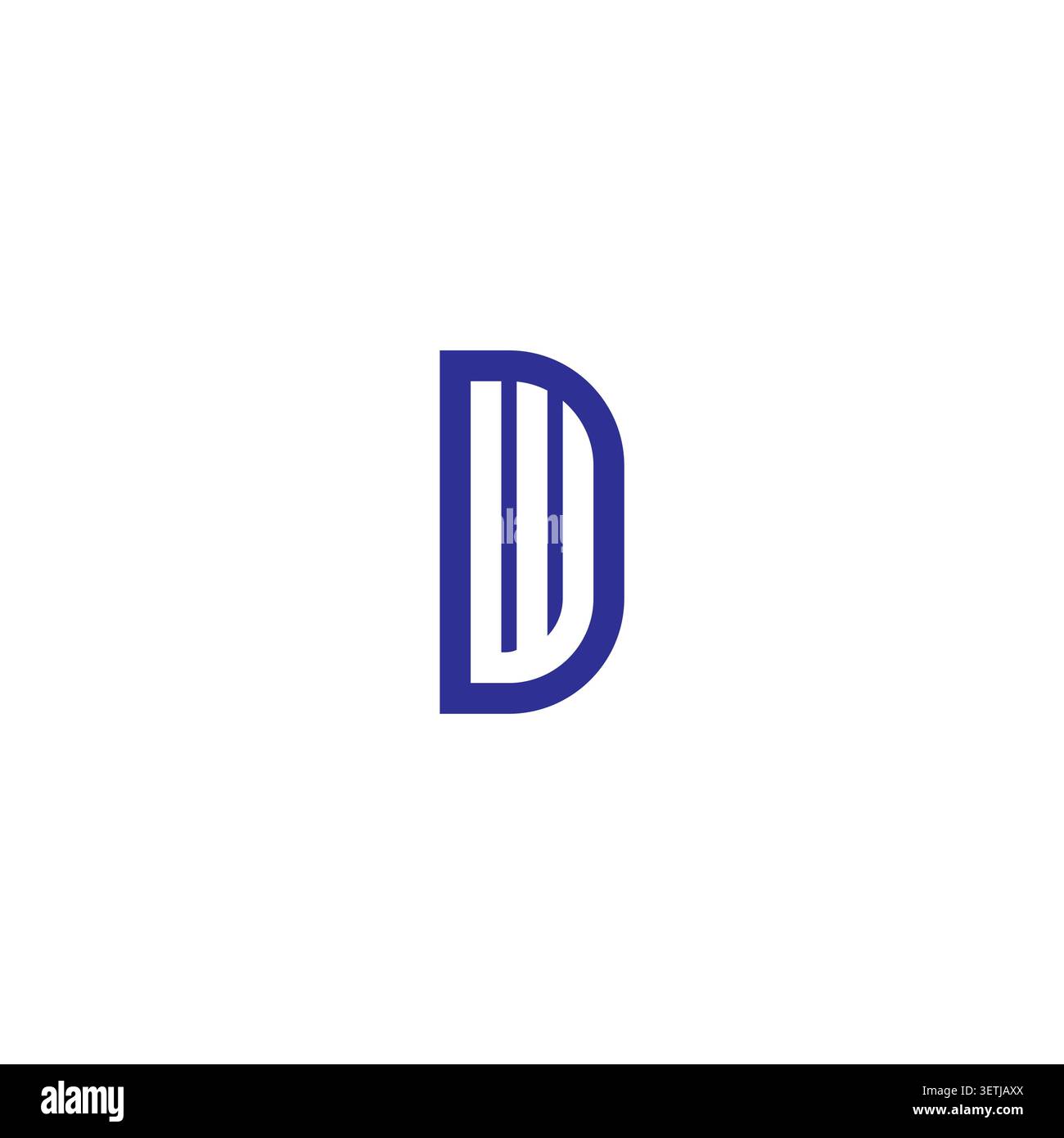 Letter DW Logo Design. WD Initial Logo Vector Stock Vector
