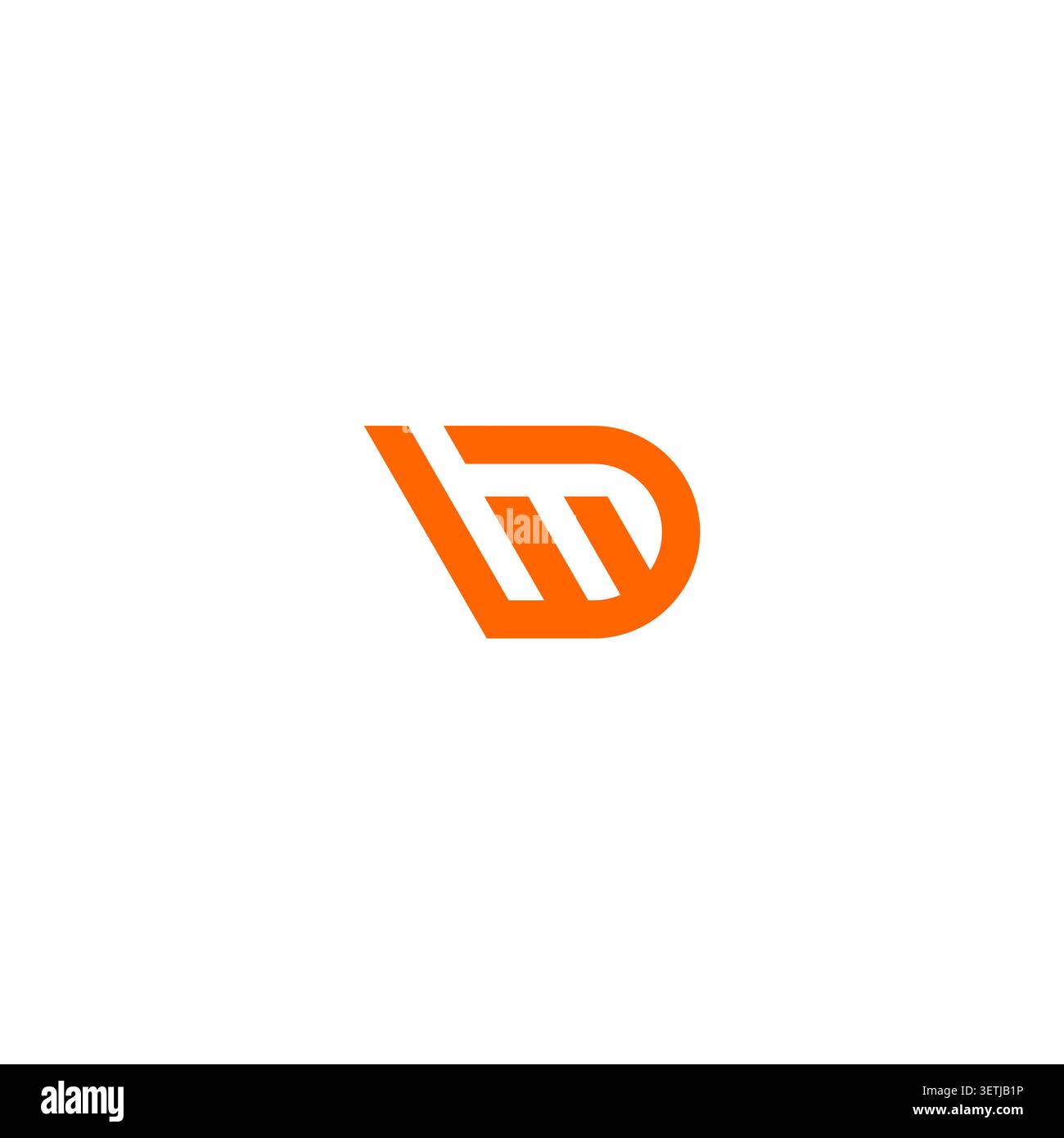 Letter DW Logo Vector. WD Icon Vector Stock Vector