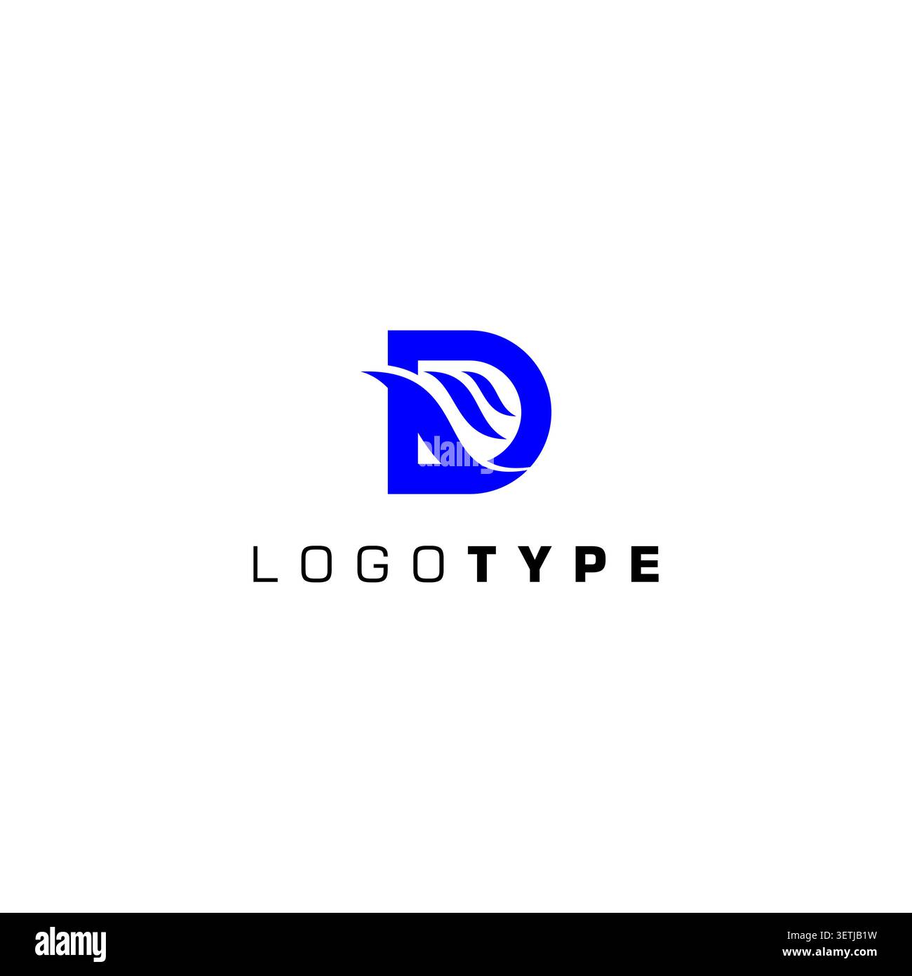 Letter DW Logo Design. DW Initial Logo Stock Vector