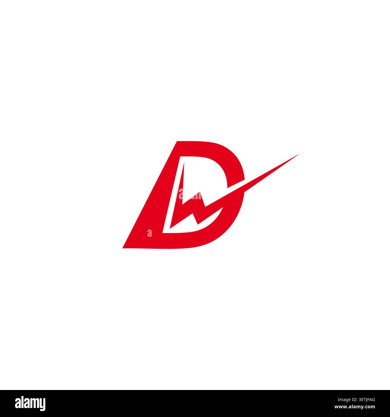 DW Initial Logo Design. WD logo Vector Stock Vector