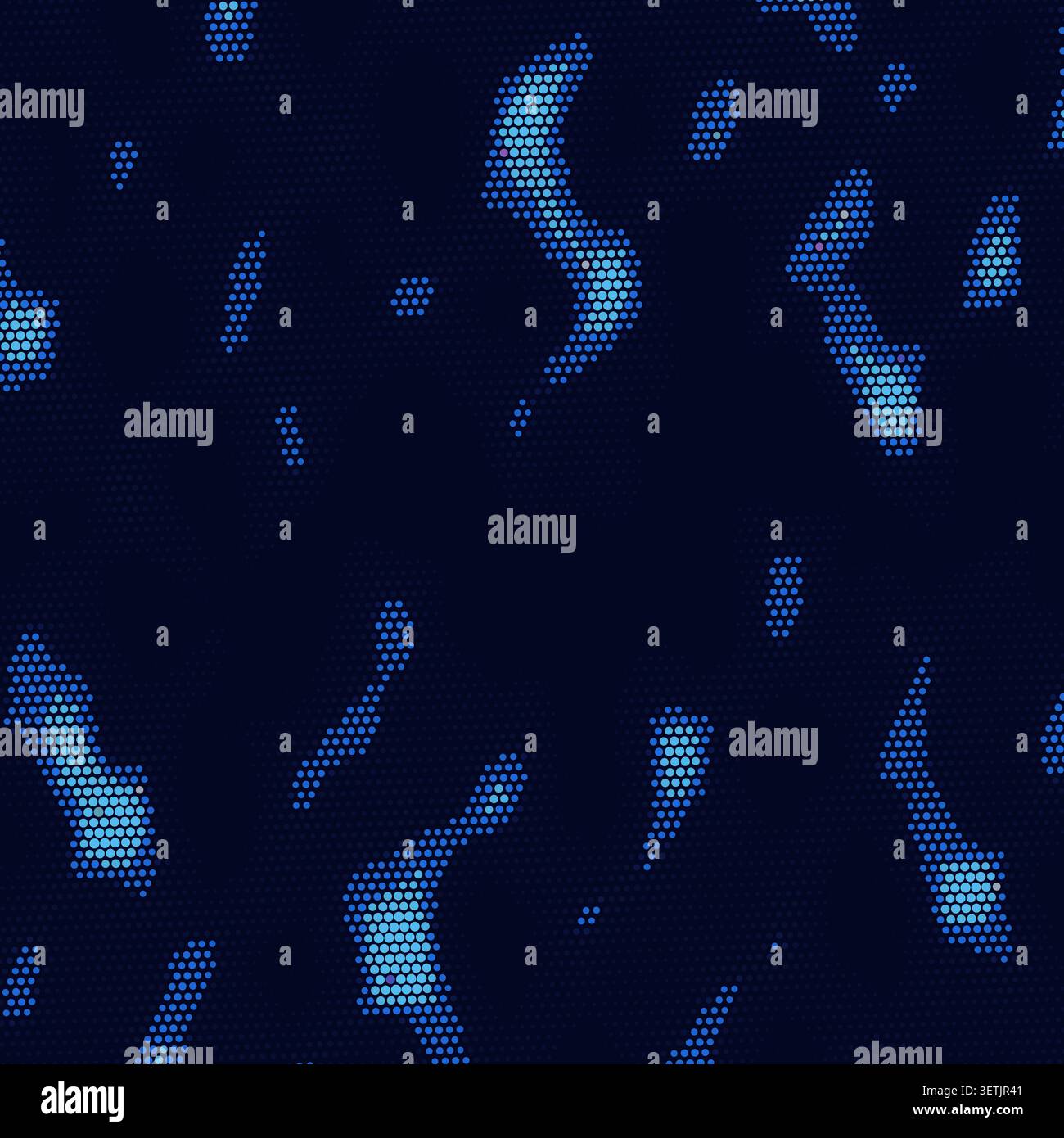 Decorative dot mesh backdrop with dynamic curved wave motion Stock Vector
