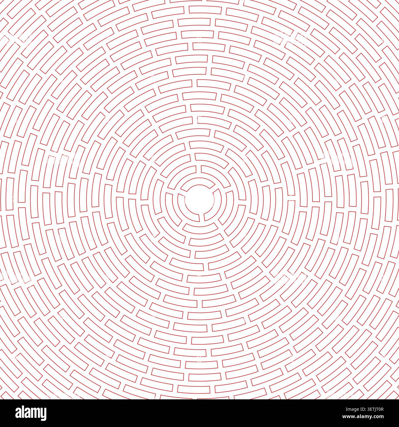 Segments centered. Abstract pattern. Simple cells outline. Heavy weight. Large padding. Elegant vector illustration. Stock Vector