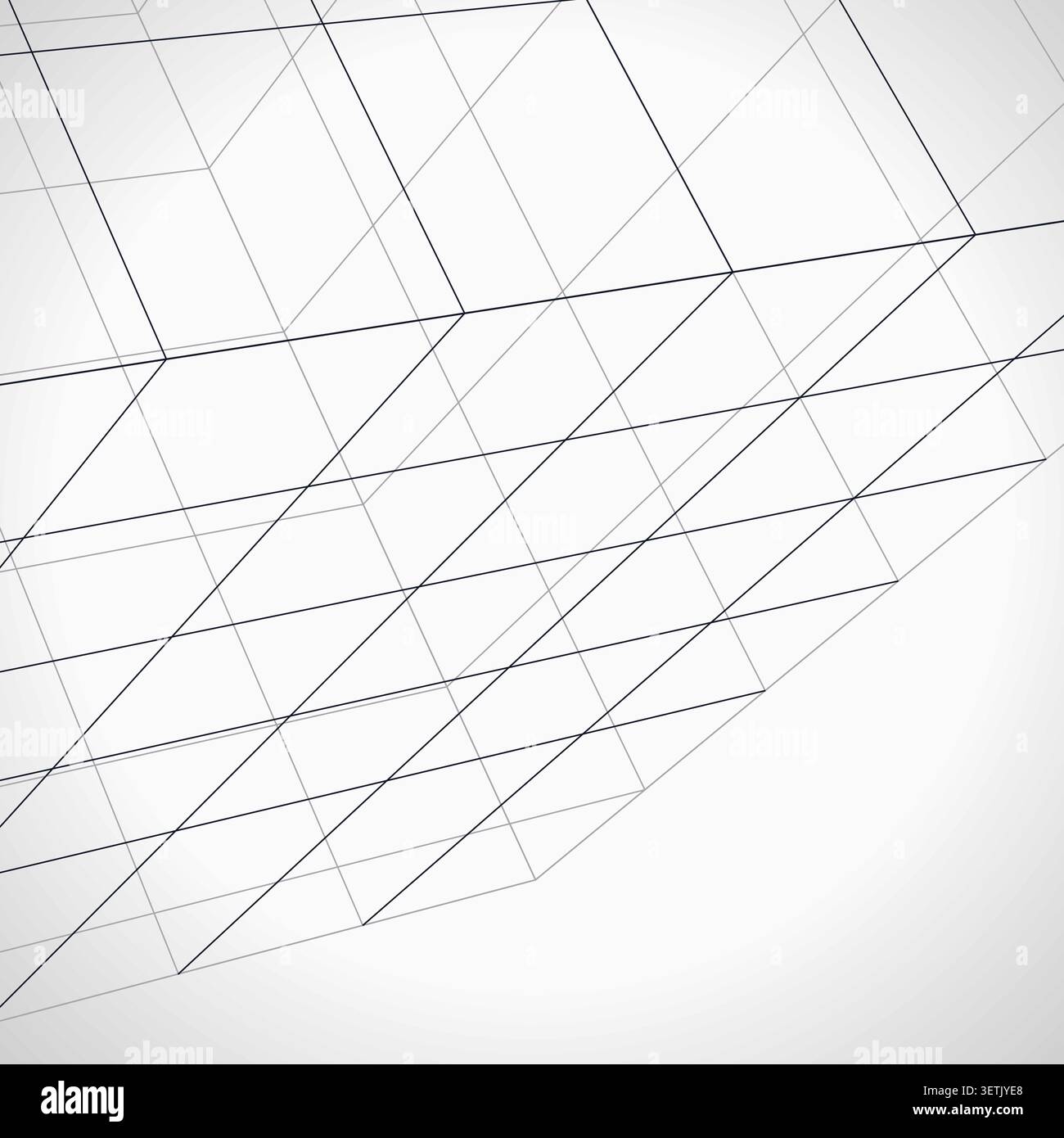 Wire Cube vector background with crisp scalable linework for microstock and commercial design projects. Stock Vector