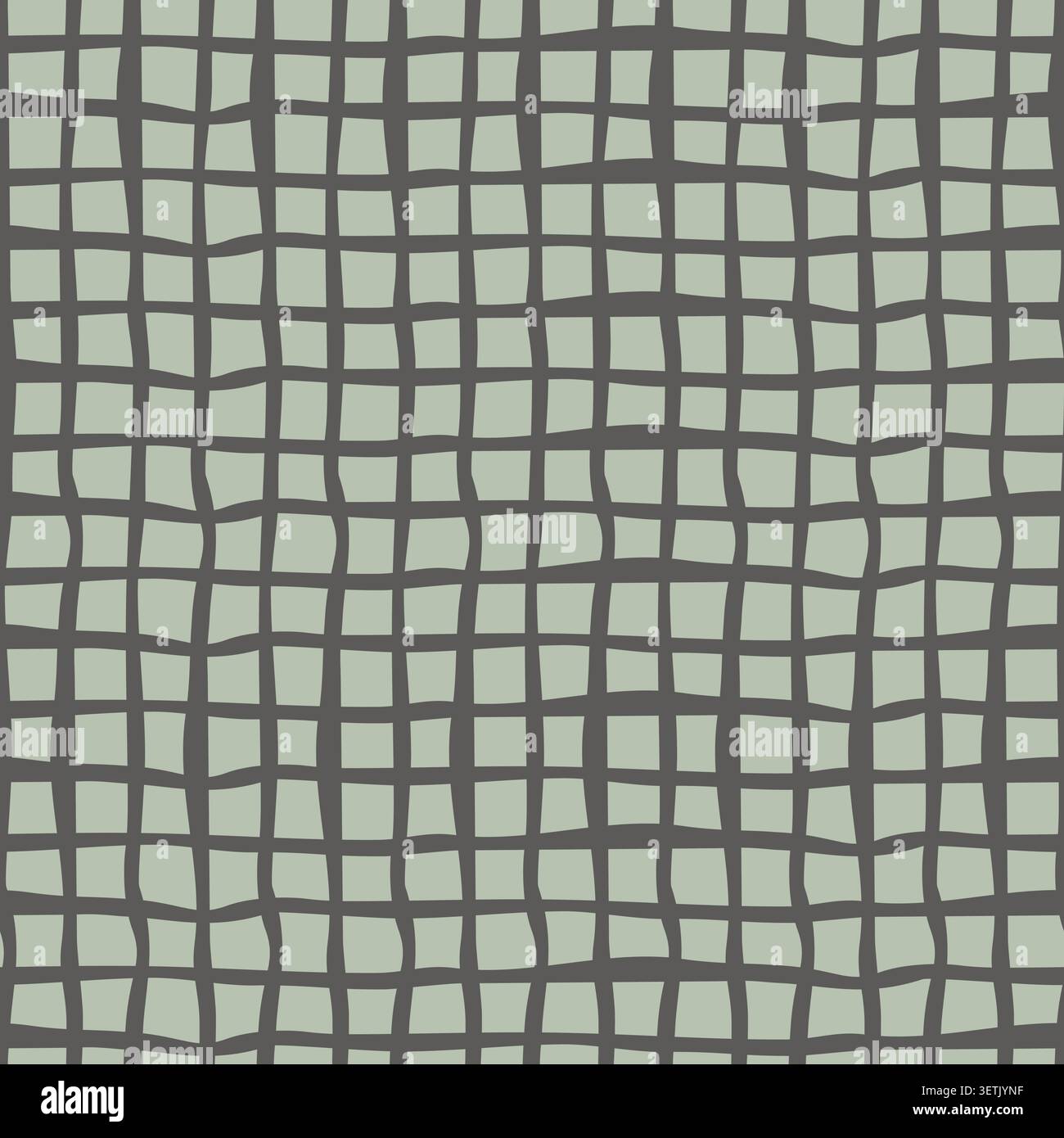 Irregular Wavy Grid Plaid Texture Stock Vector