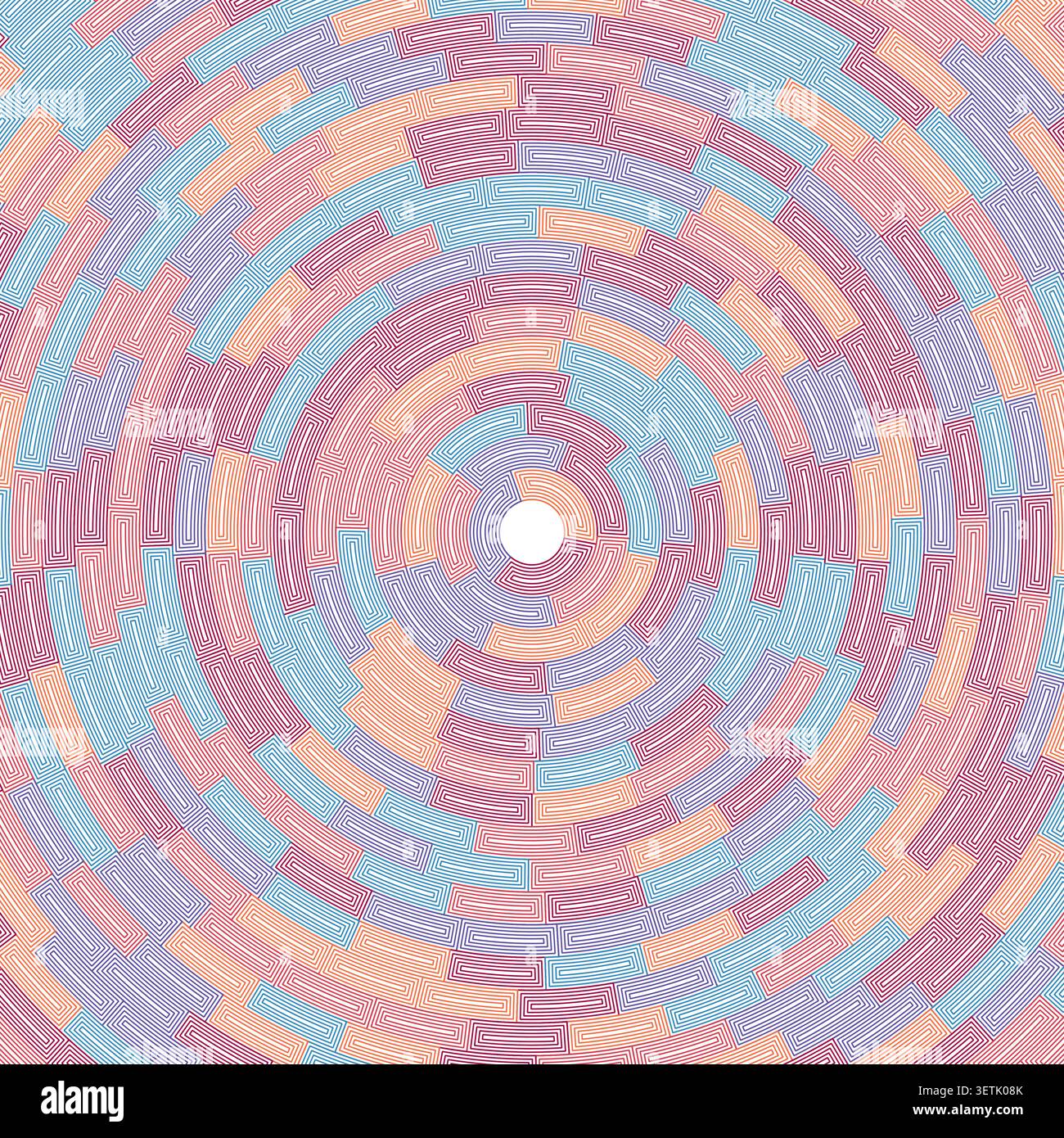 Segments centered. Abstract pattern. Outline net style. Heavy weight. Inner frames. Rounded. Elegant vector illustration. Stock Vector