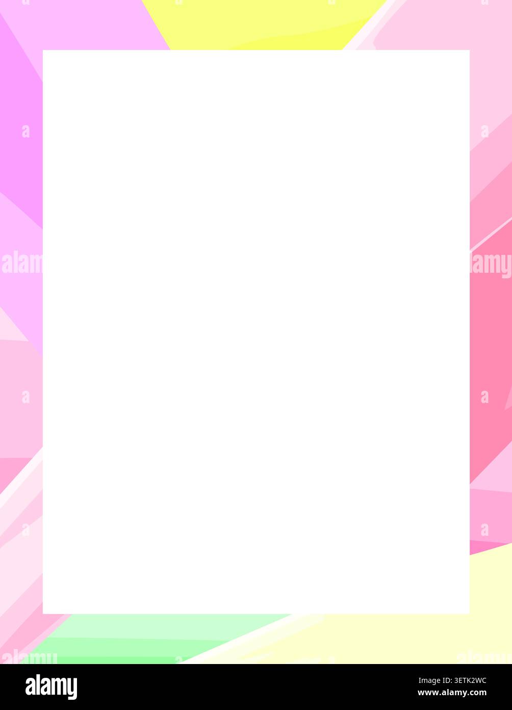 Creative Abstract Shape Frames Colorful Artistic Borders Modern Design Vector Illustration Stock Vector