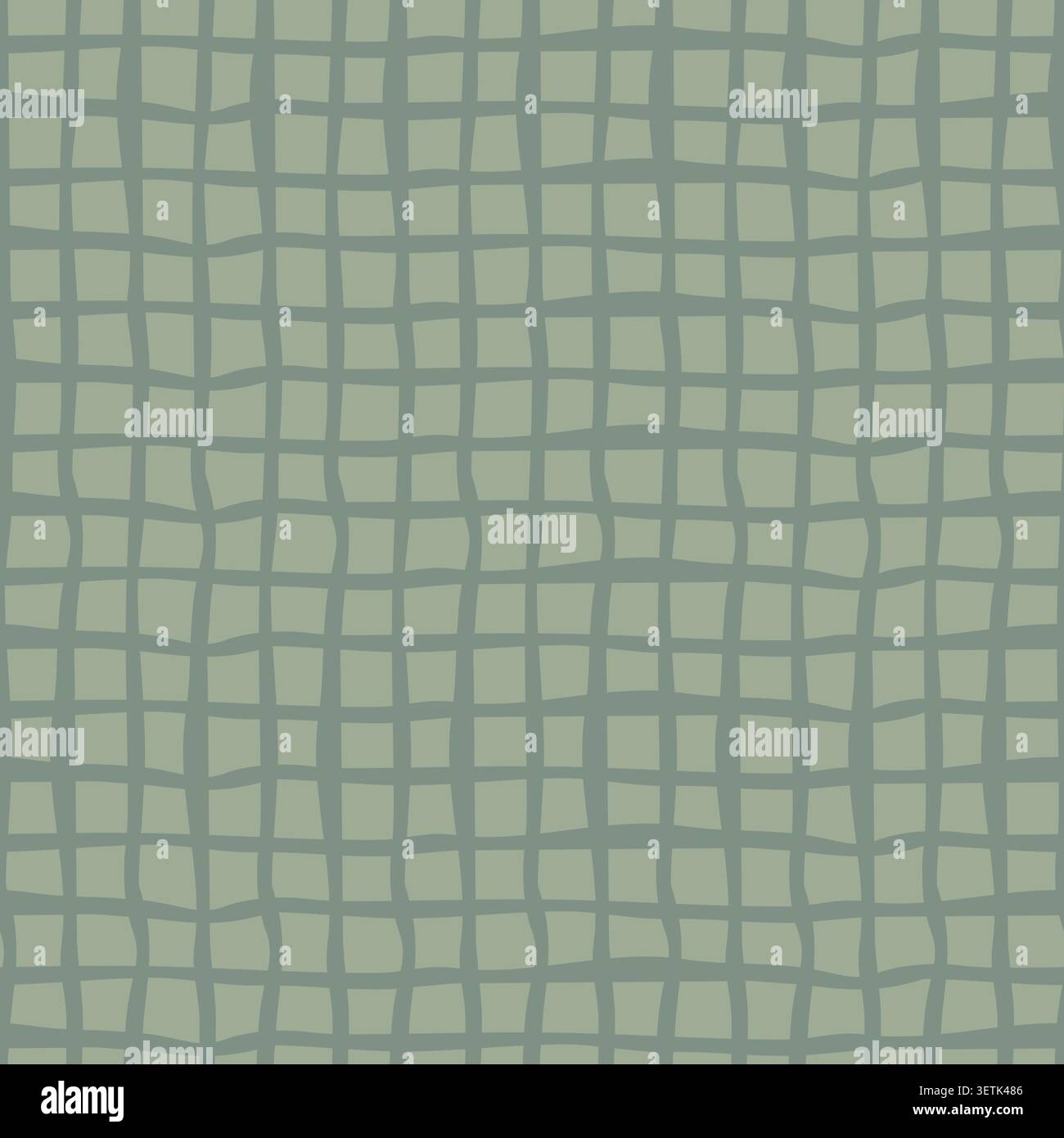Wavy Irregular Grid Plaid Check Texture Stock Vector