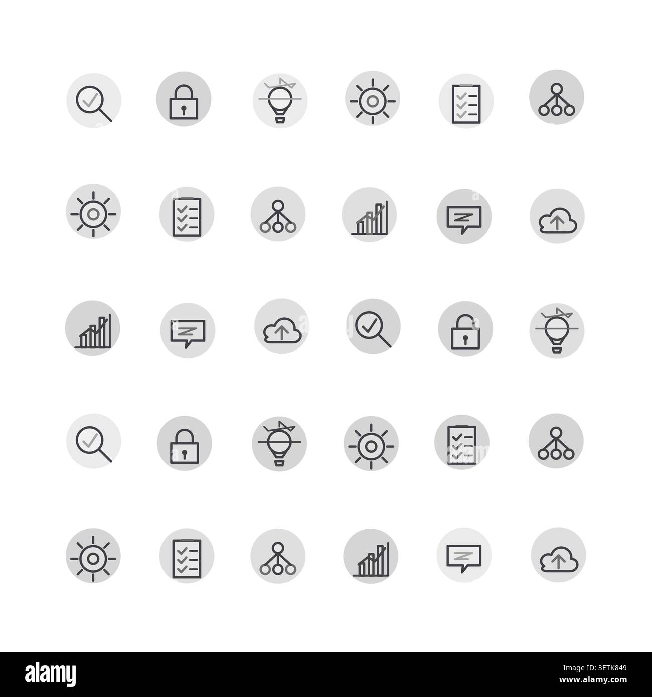 Abstract icon sets pattern with marketable vector styling for backgrounds, posters, and design templates. Stock Vector