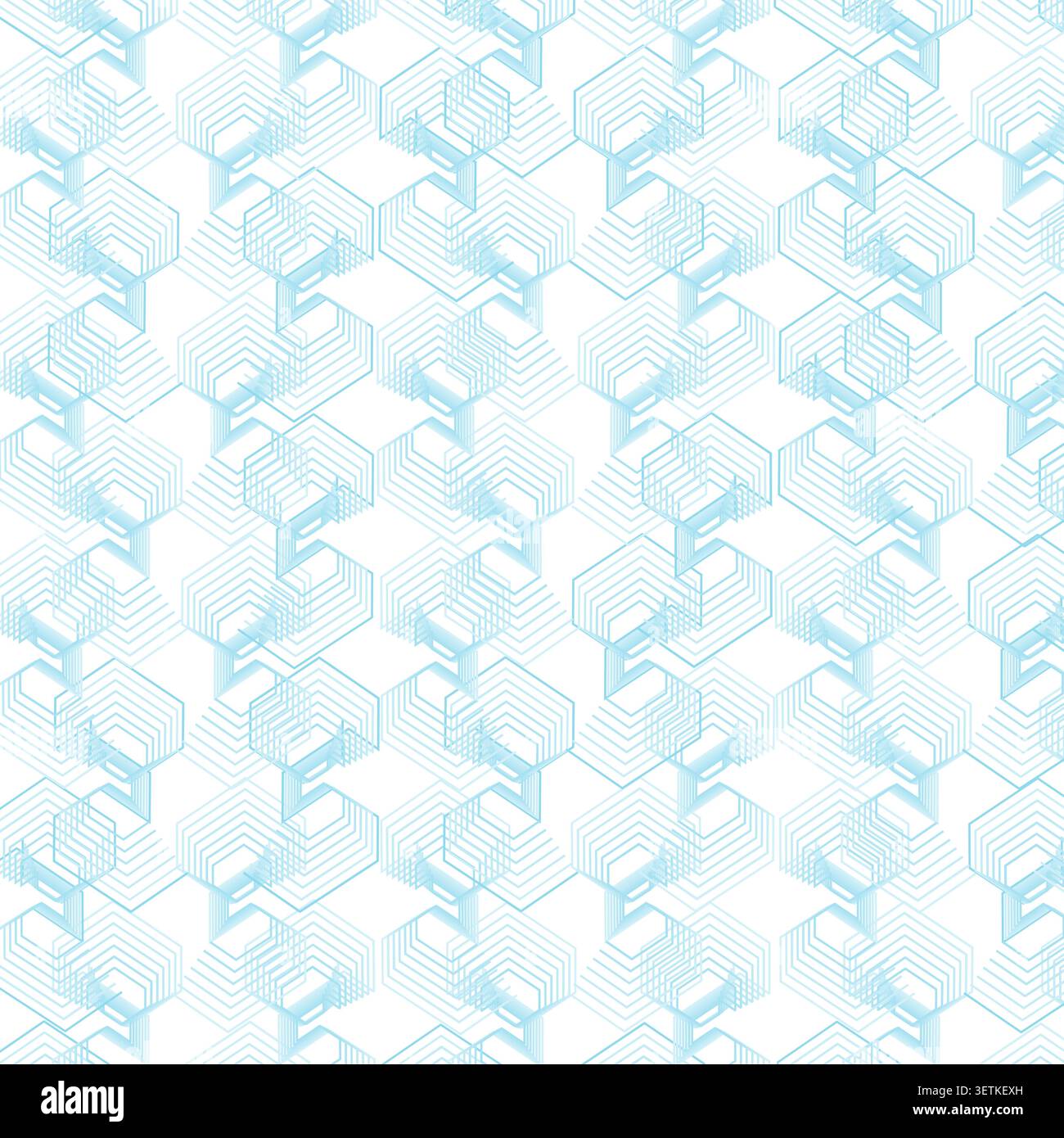 Clean geometric labyrinth background with repeated angular maze lines and subtle layered spacing Stock Vector