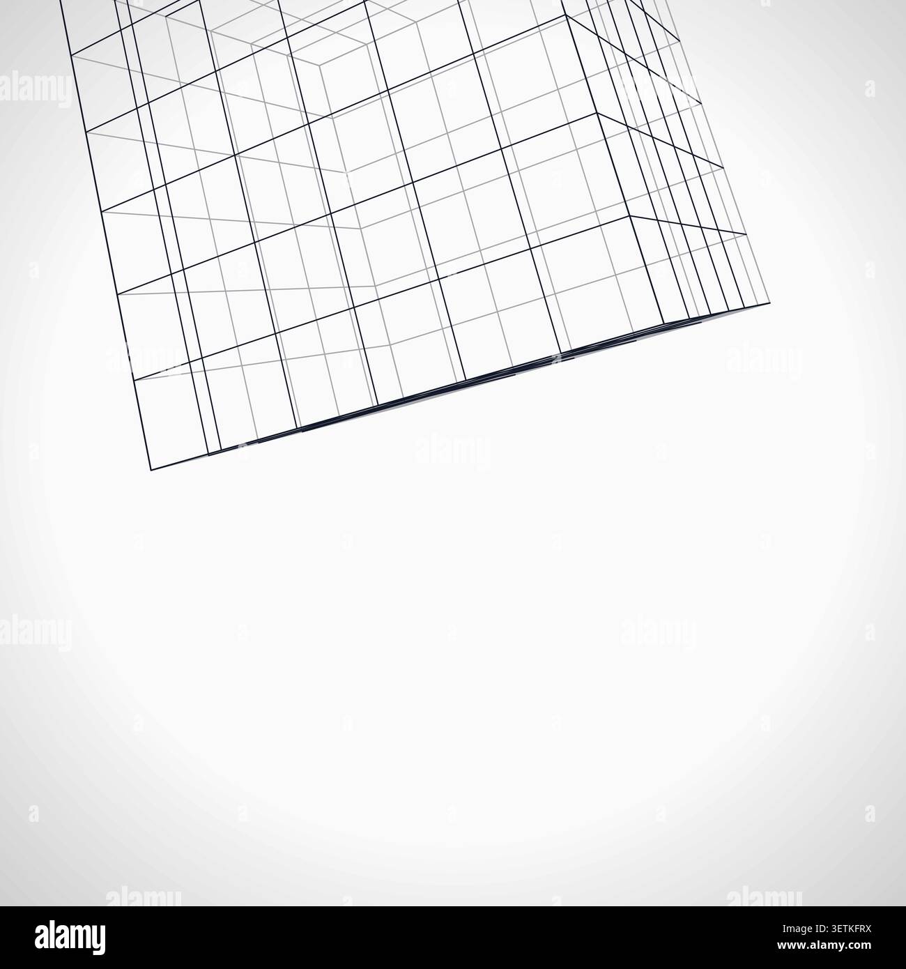 Wire Cube vector background with versatile graphic elements for microstock and commercial design projects. Stock Vector