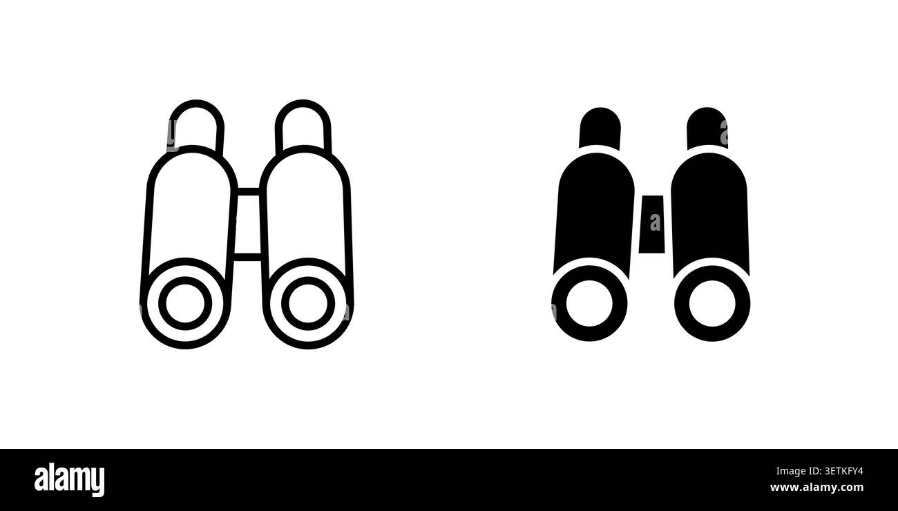 Binoculars icon Illustration Eps10 for web or app. Stock Vector