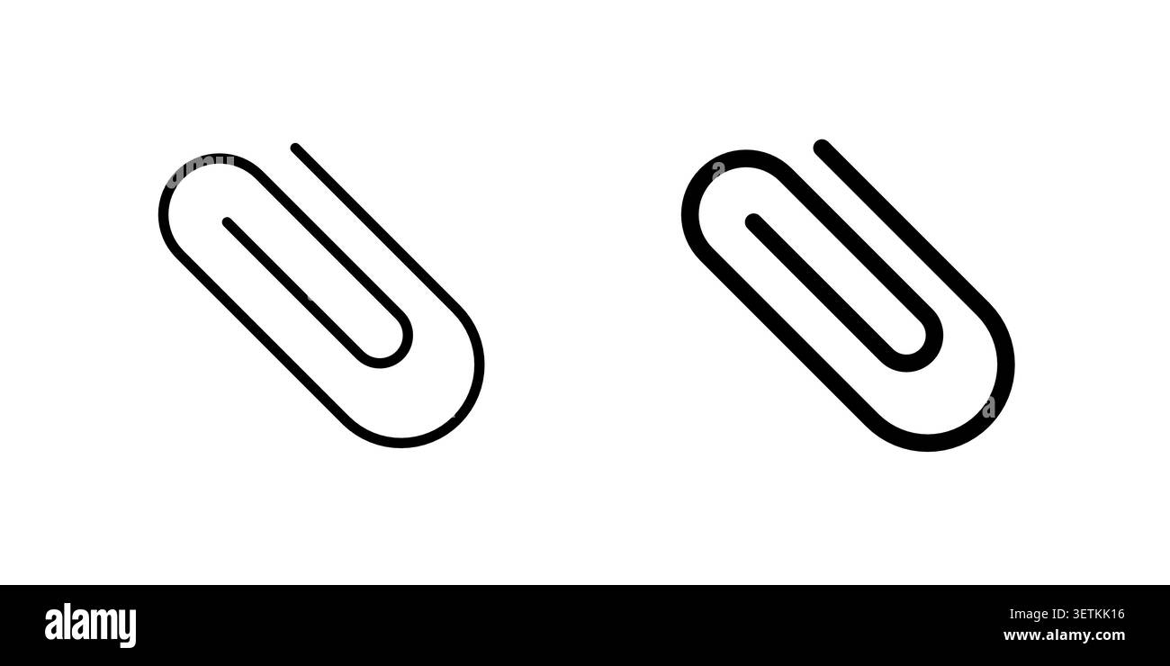 Paperclip icon Illustration Eps10 for web or app. Stock Vector