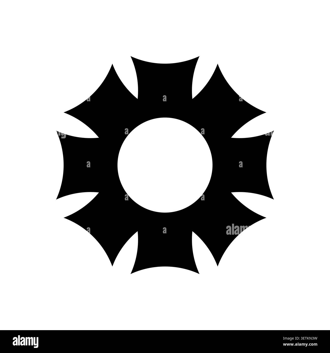Geometric sparkle star icon vector design element. Stock Vector
