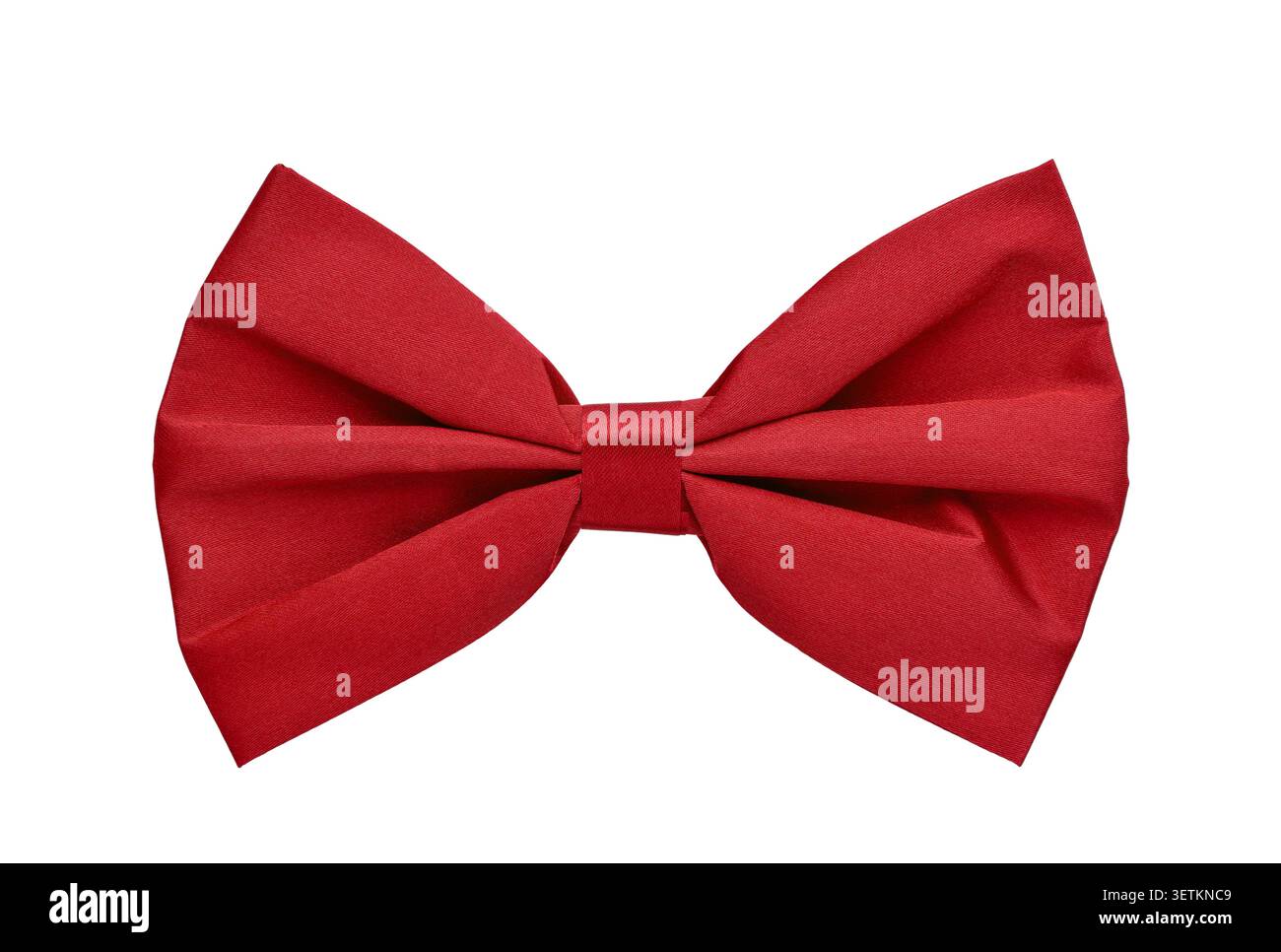 Red bow tie isolated cutout on white Stock Photo